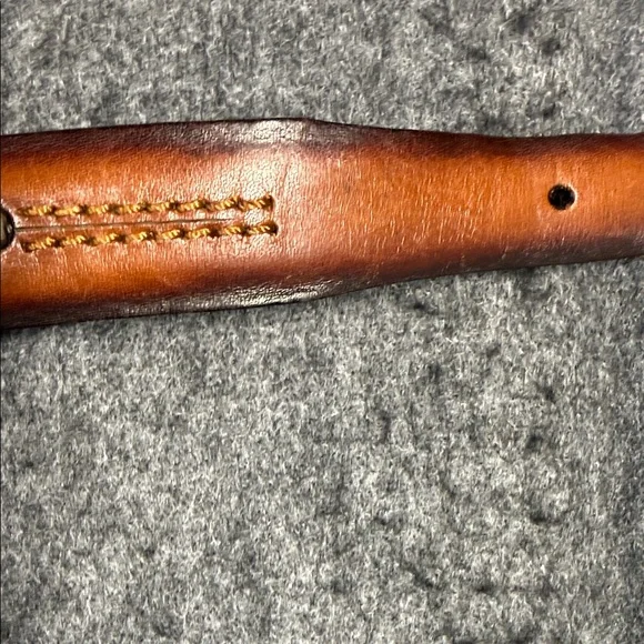 Brighton ONYX Tan Leather Belt with Distinctive Silver Buckle - Picture 8 of 14